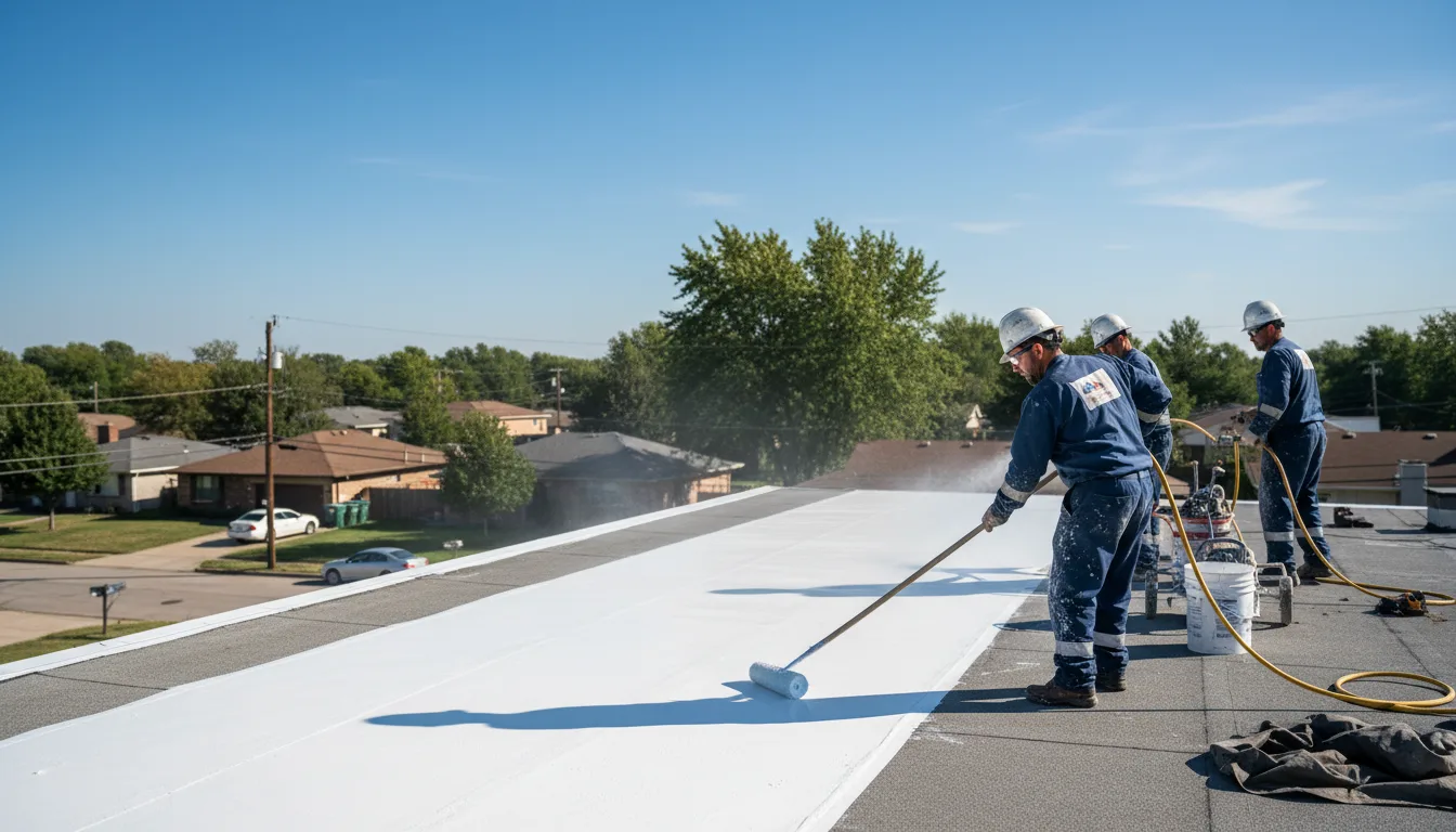 Commercial roof coating in Deerfield, VA near me